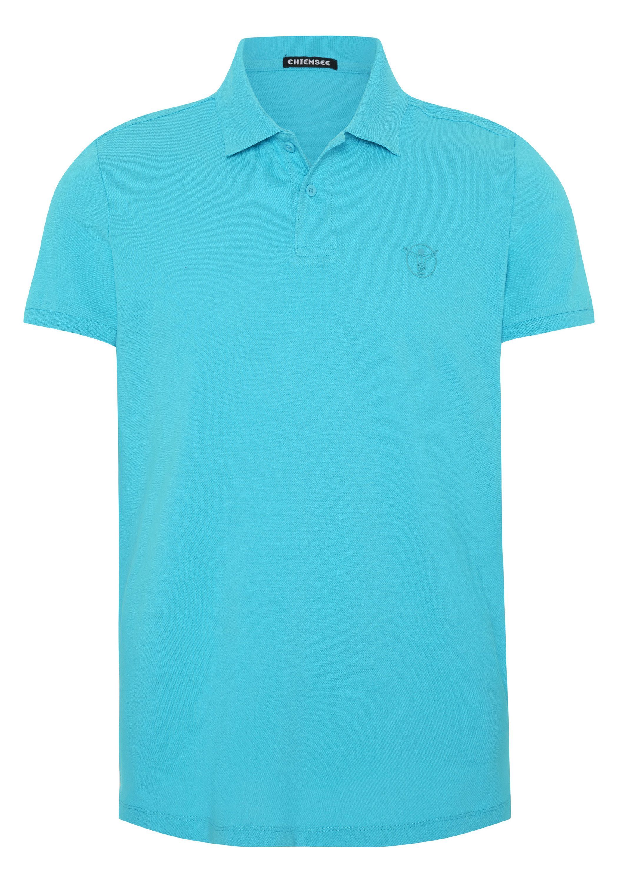 Chiemsee Poloshirt Poloshirt aus Baumwollpiqué mit Jumper-Print 1 16-4725 Scuba Blue