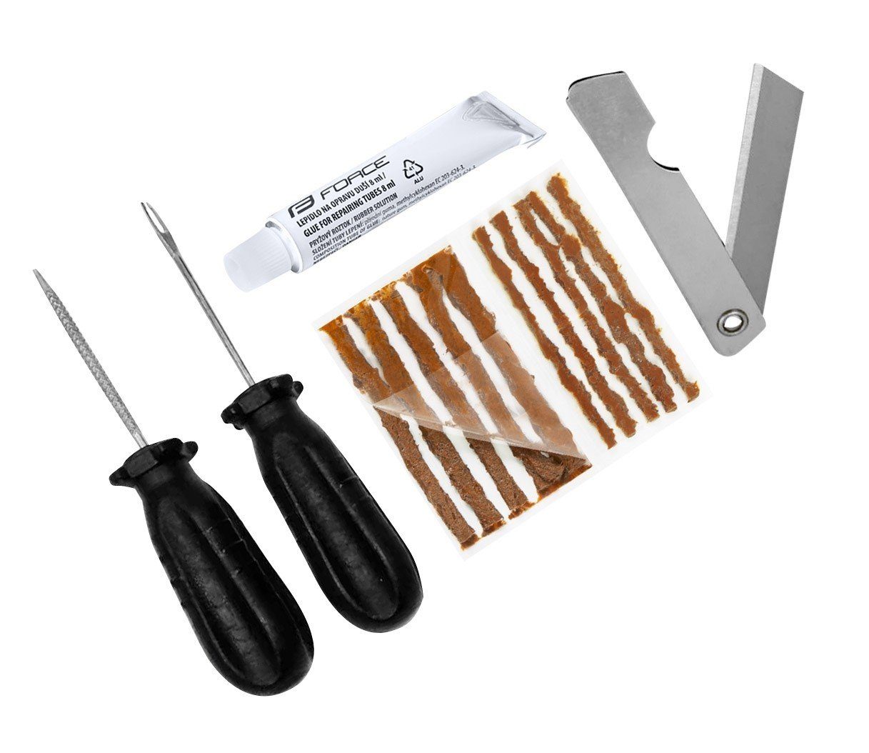 FORCE Fahrradschlauch Force Fahrrad Reparaturset Tubeless Reifen
