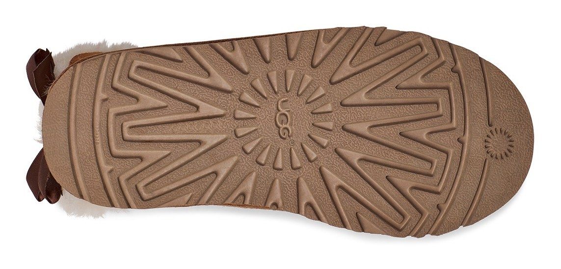 UGG K BAILEY BOW II Winterboots, Schlupfboots, Winterstiefel, Snowboots mit Schleifchen aus Satinband