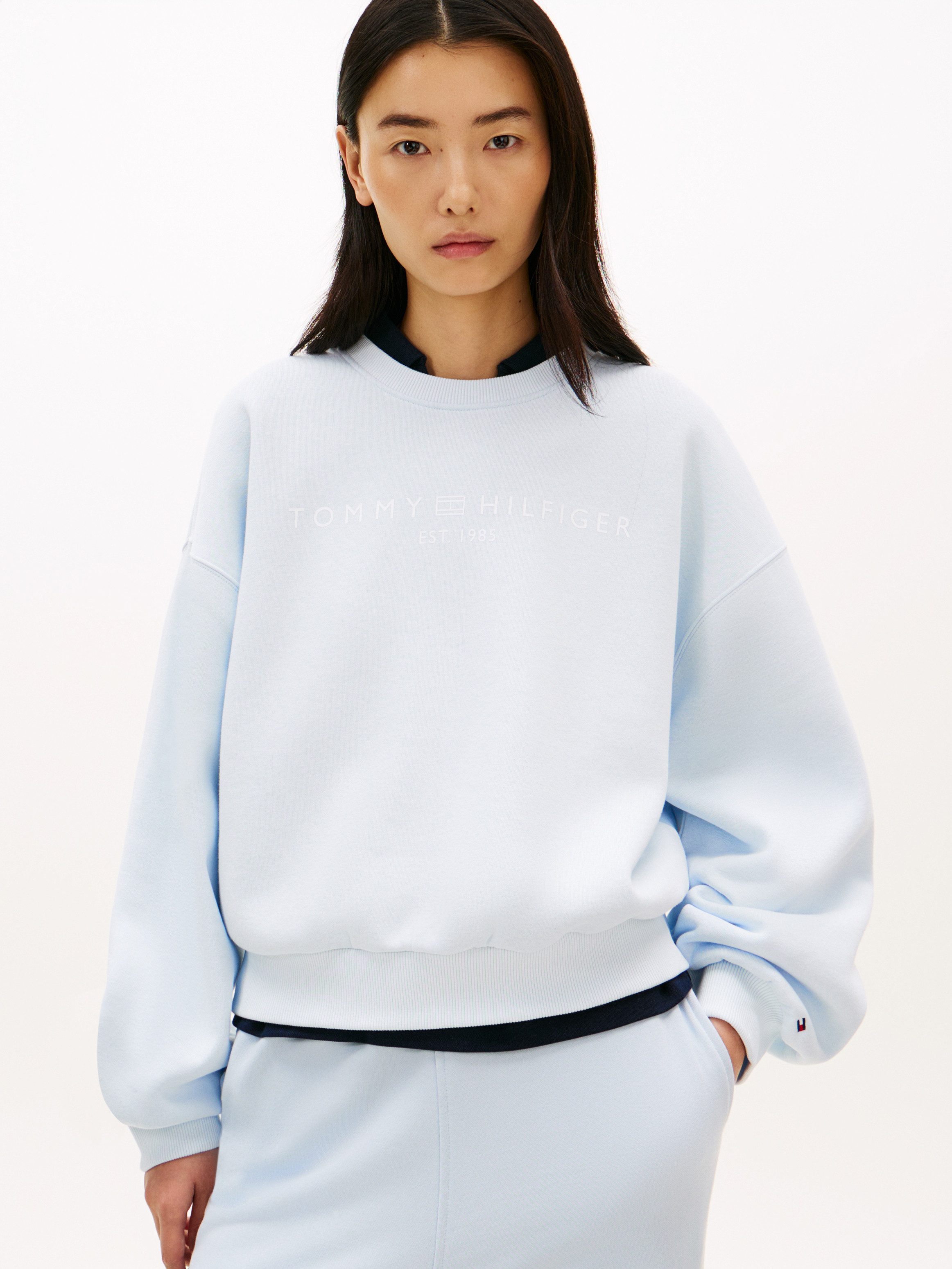 Tommy Hilfiger Sweatshirt CORP LOGO MDRN SWTSRT Baumwollmischung