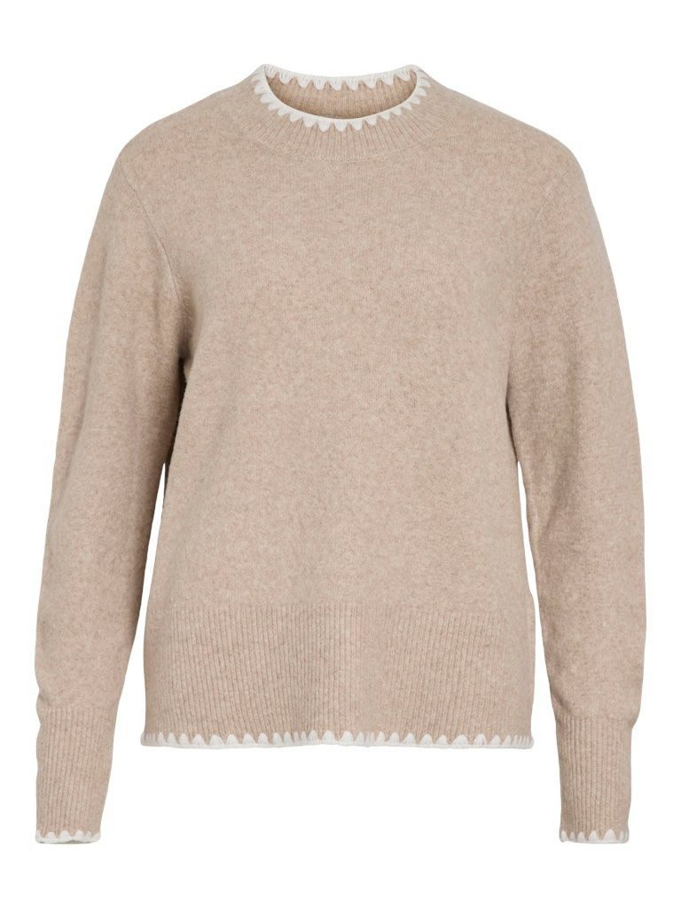 Vila Rundhalspullover VIHEFNA STITCH DETAIL günstig online kaufen