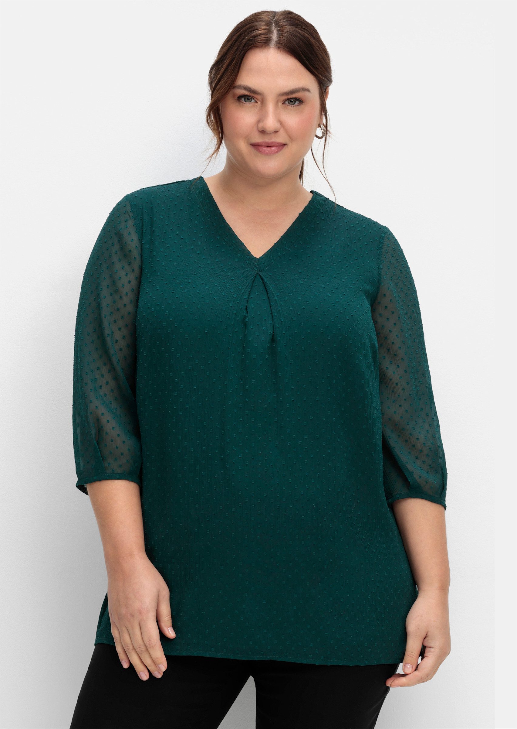 Sheego Klassische Bluse Tunika . günstig online kaufen