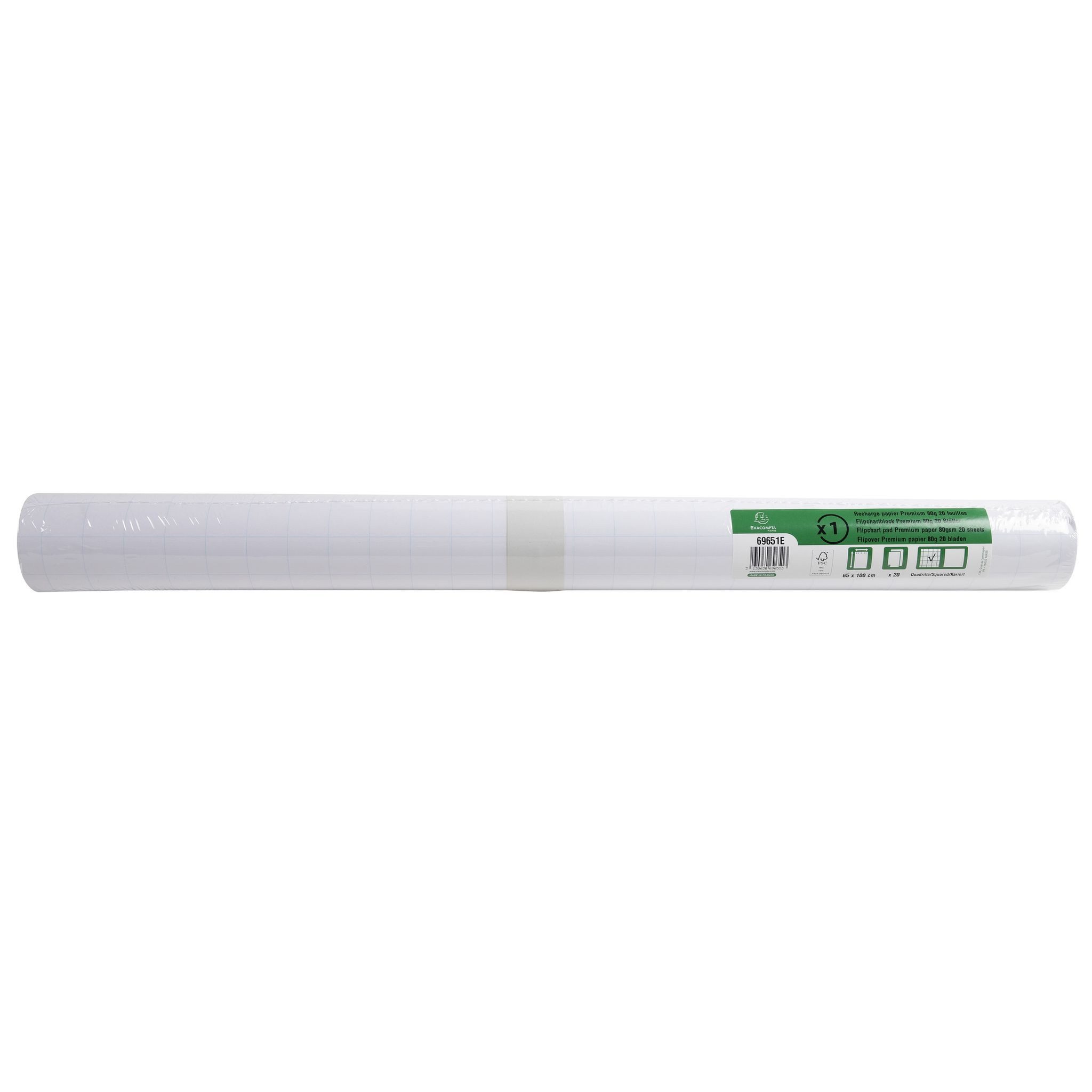 EXACOMPTA Memoboard Exacompta Flipchartbl. 65x100 bl/kar 20Bl 80g