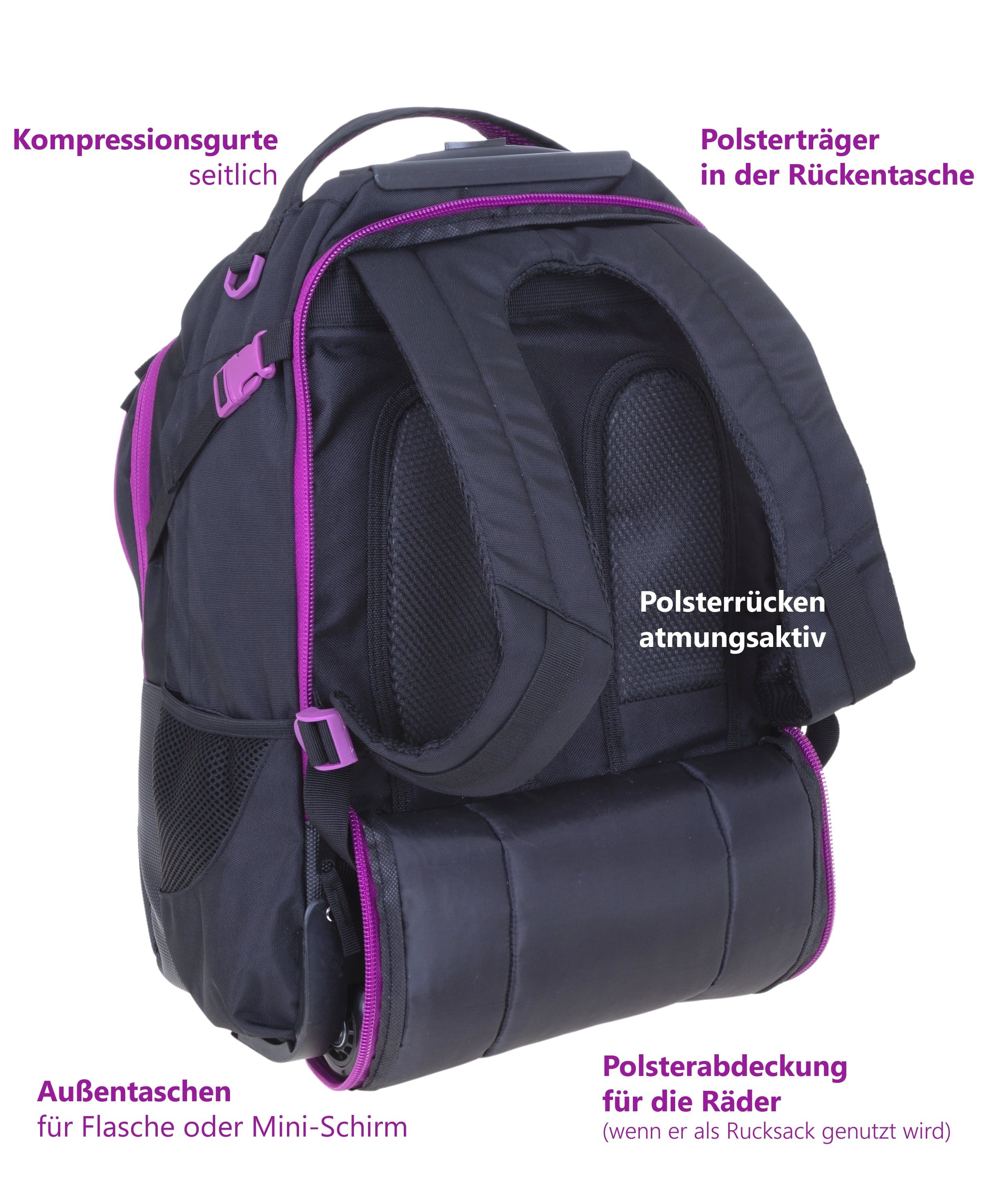ELEPHANT Schulrucksack Schultrolley Trolley Hero Signature Schulrucksack (3 Teile Set), Rucksacktrolley Schule Rucksack Trolly, Sporttasche, Mäppchen Box +tsm – Bild 2 von 5