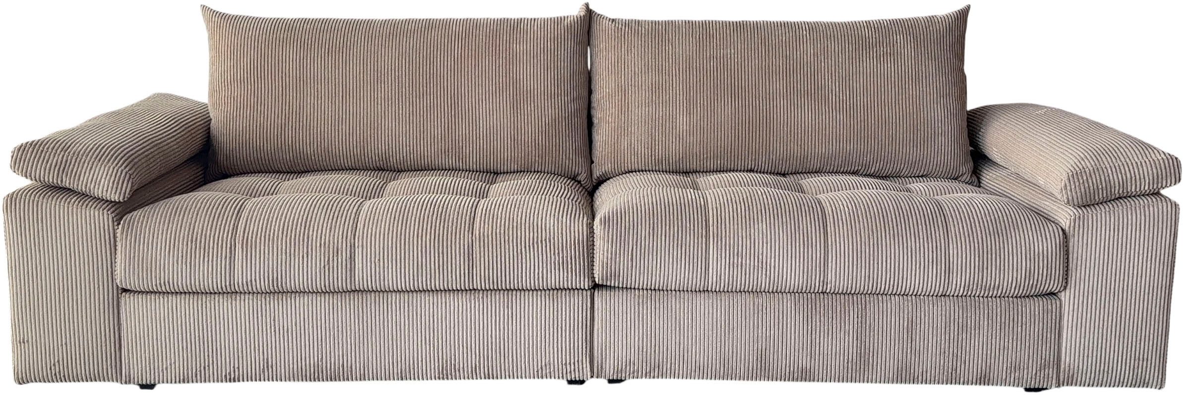 OTTO home Big-Sofa Soft&Cosy Pik XXL, B: 303 cm, Mega Sofa in Cord, Lounge-Komfort mit edler Sitzsteppung, Federkern – Bild 2 von 5