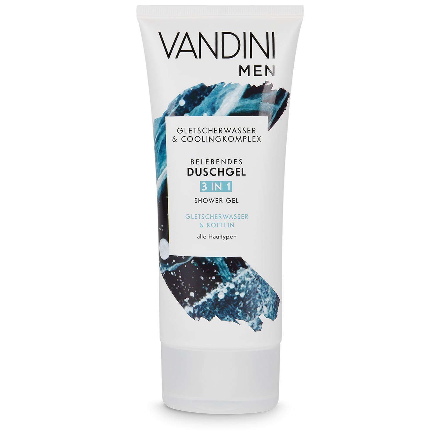 VANDINI Duschgel VANDINI 3in1 Duschgel für Männer 200 ml Herren Duschgel vegan, 1tlg.
