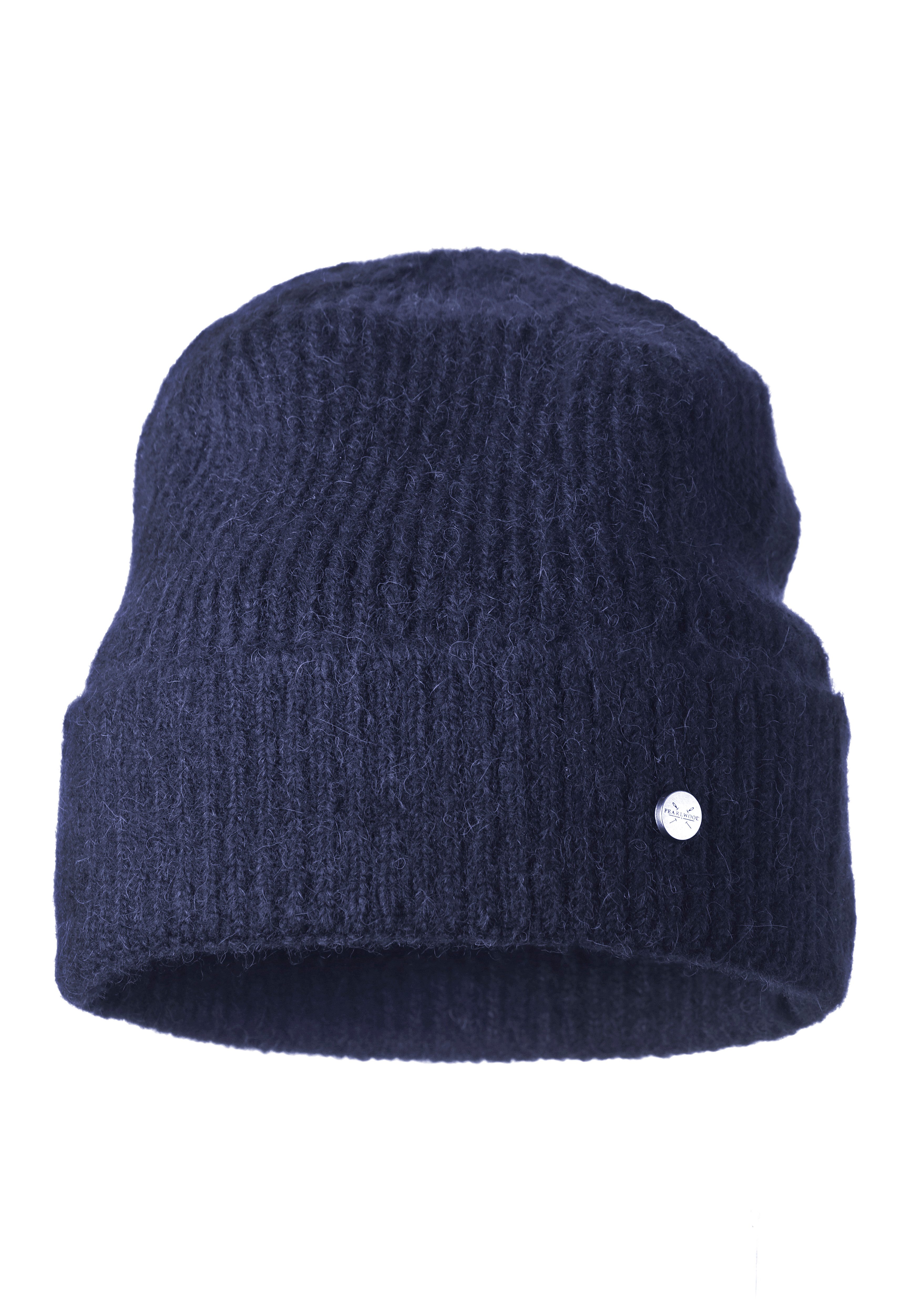 PEARLWOOD Strickmütze MATS Feinripp, Wollanteil, breiter Umschlag, wärmend günstig online kaufen