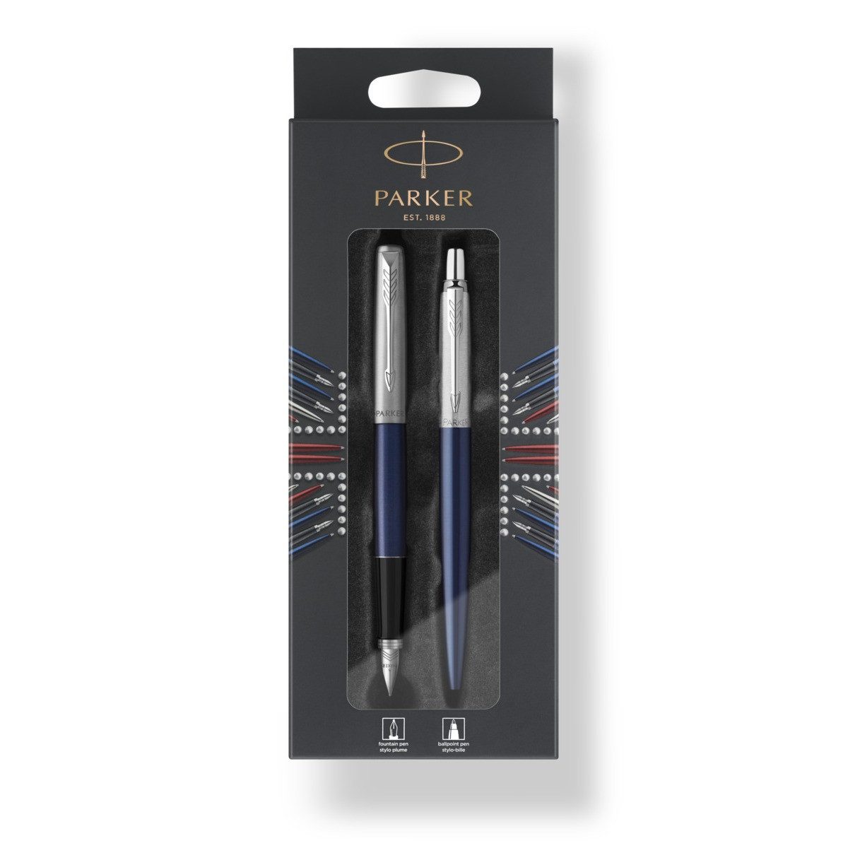 DYMO Füller PARKER Schreibset Jotter Füllfederhalter M & Kugelschreiber M Royal