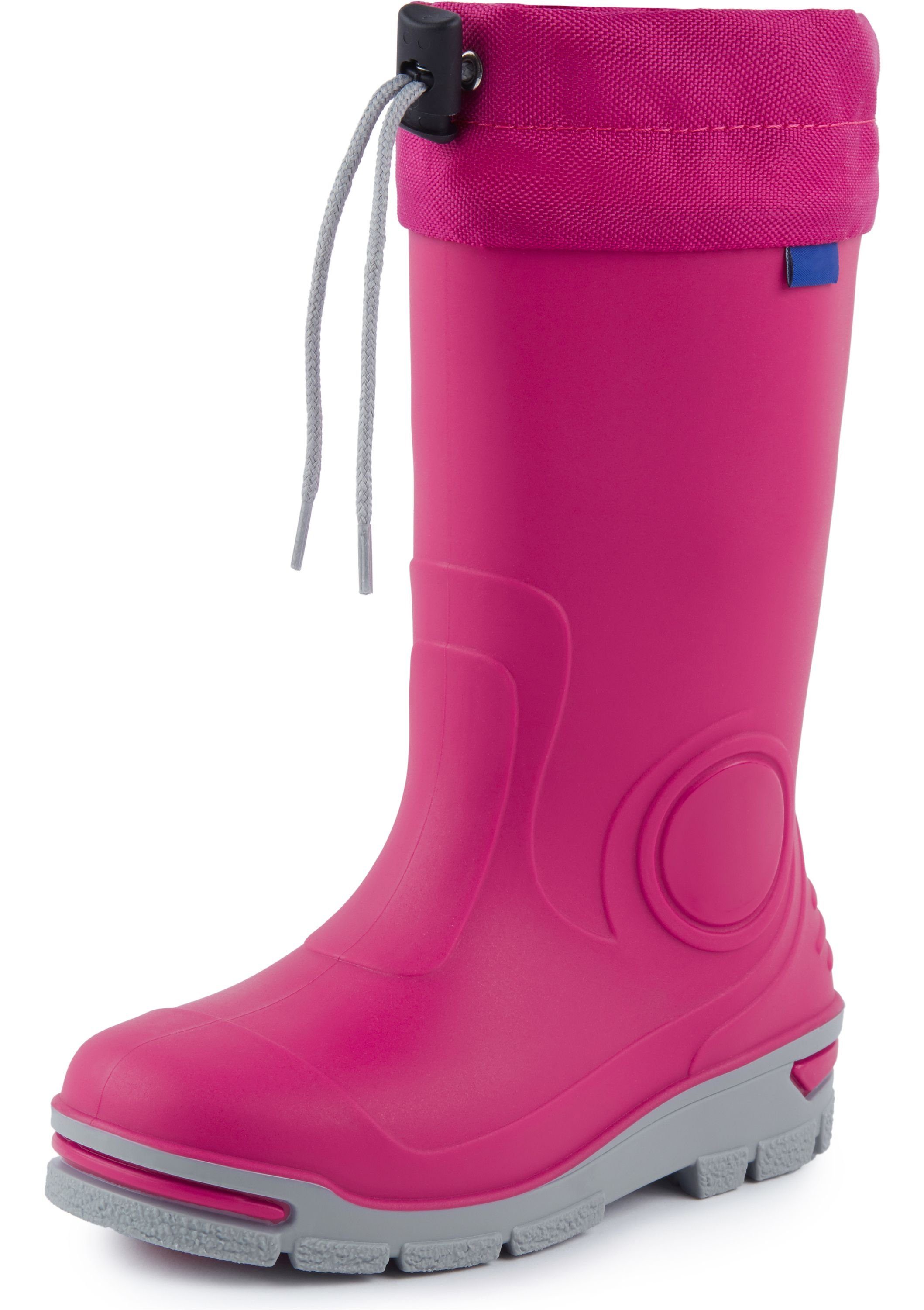 Ladeheid lange Regenschuhe LARB014 Gummistiefel Kinder mit Stulpe zum Festziehen