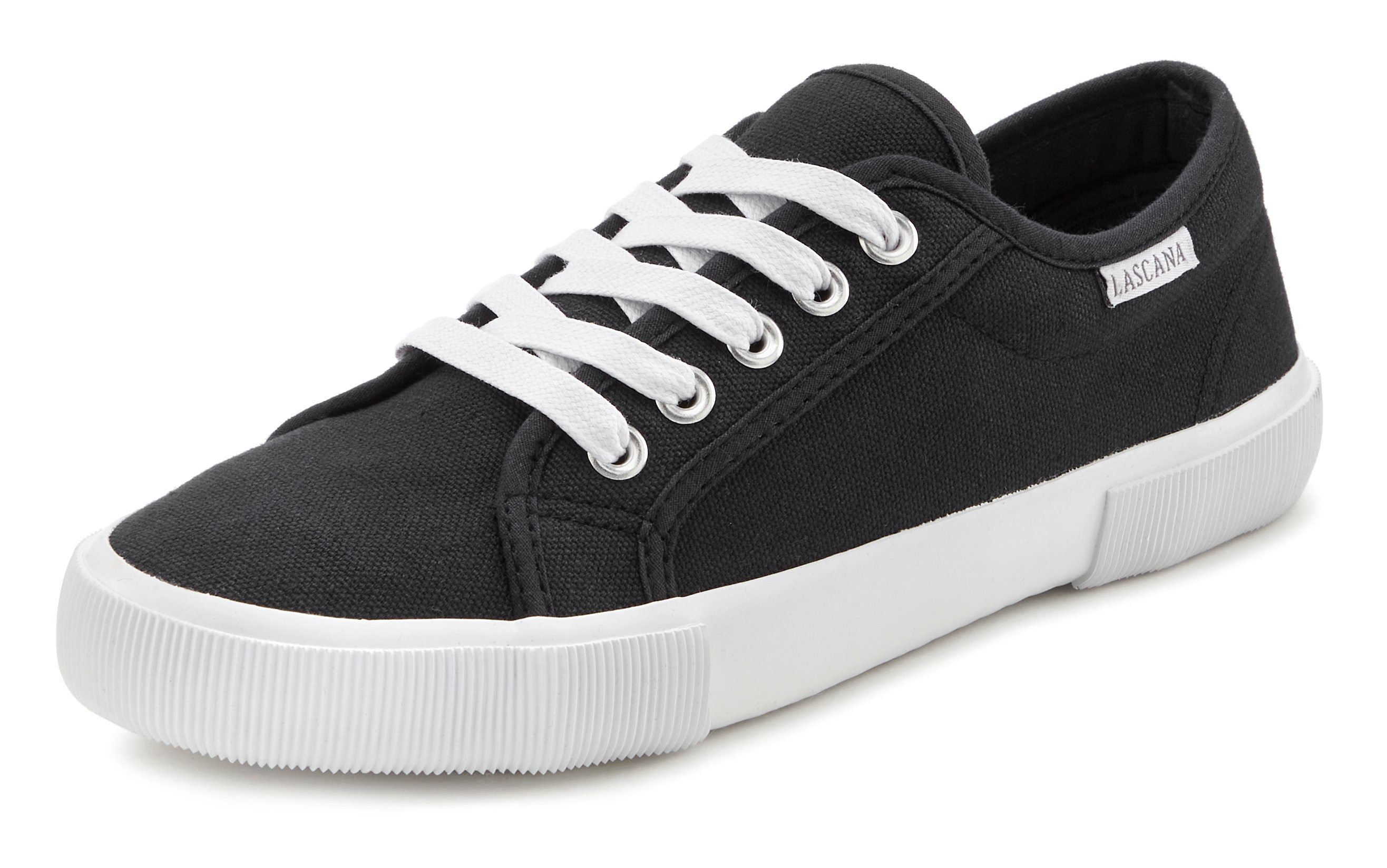 LASCANA Sneaker aus Textil, Schnürhalbschuh, Freizeitschuh, Turnschuh