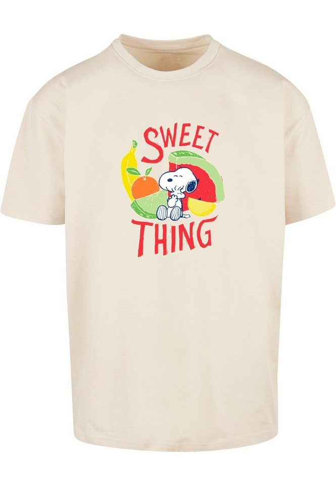 Merchcode T-Shirt Herren Ladies Peanuts - Sweet thing Heavy Oversize Tee (1- tlg)
