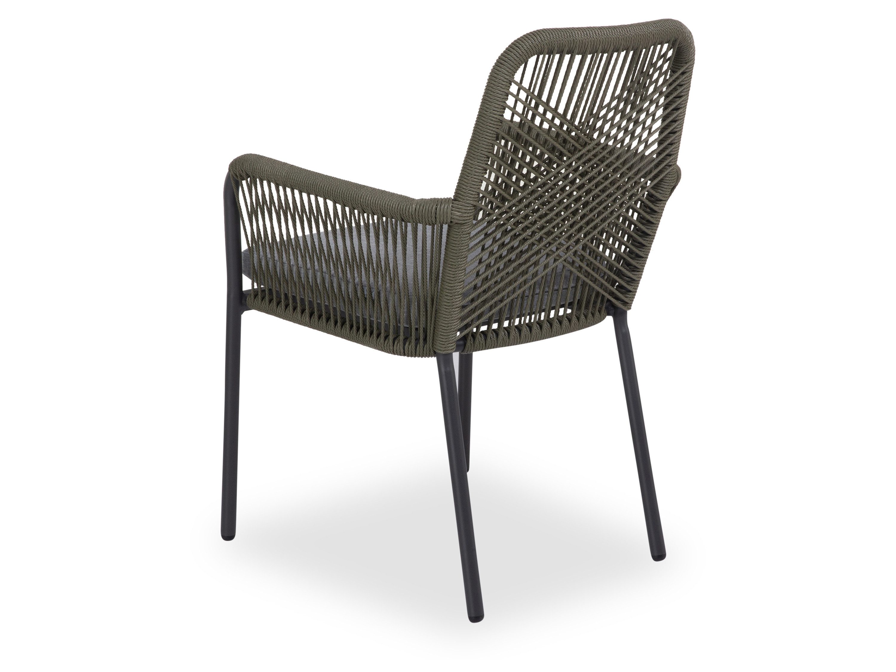 SANSIBAR LIVING Gartenstuhl Gartenstuhl SANSIBAR SELVIK BHT 56x85x63 cm grün Stapelstuhl