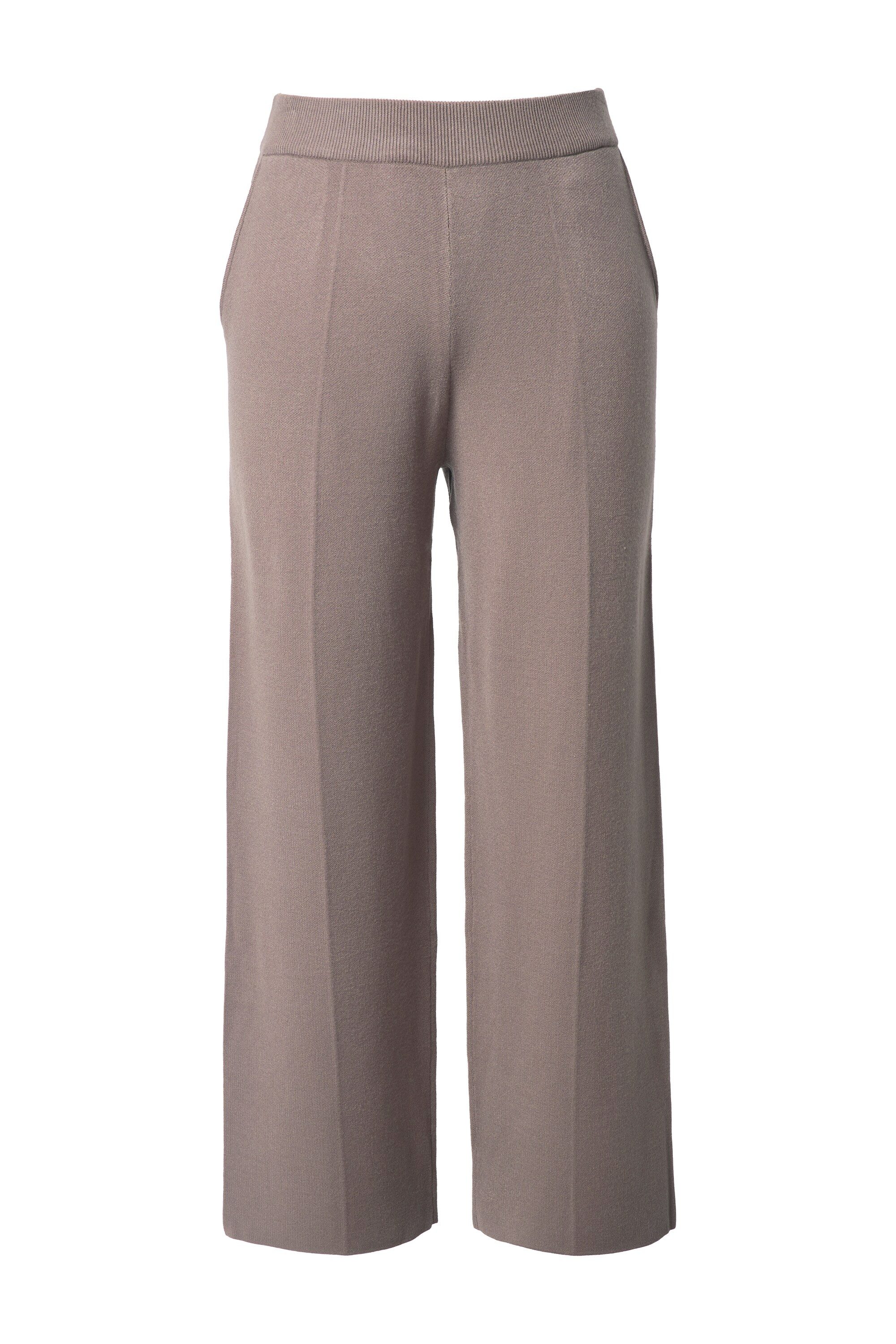 Ulla Popken Funktionshose Strickhose Bügelfalte weites günstig online kaufen