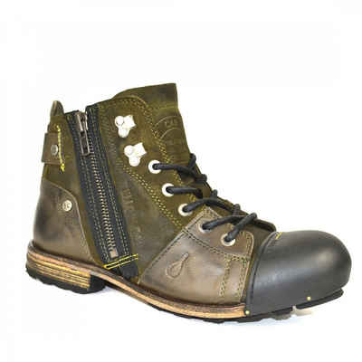 Boots  " INDUSTRIAL "  BLACK Stiefel YELLOW CAB Schuhe 