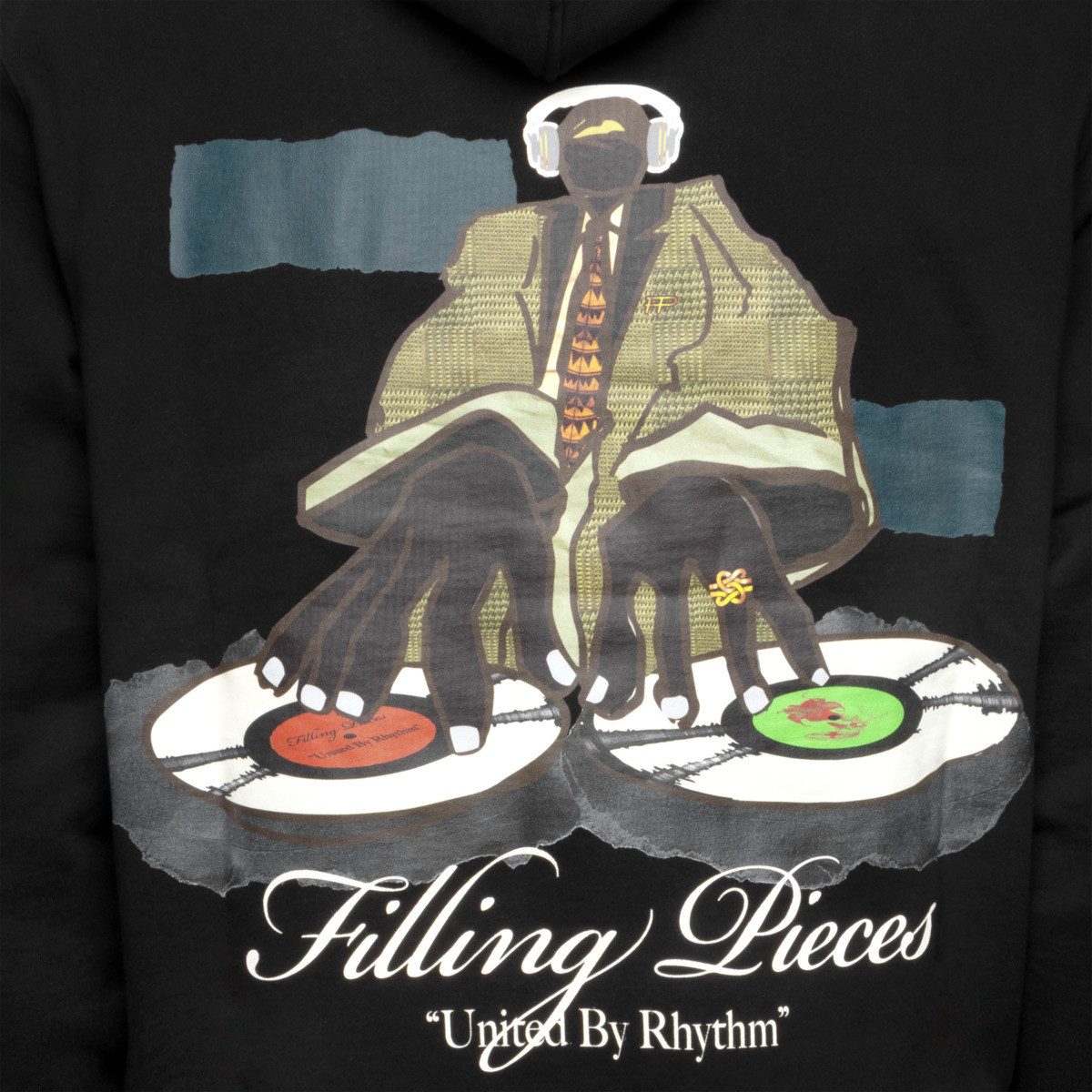 Filling Pieces Kapuzenpullover DJ Herren Hoodie, Pullover, Sweatshirt, Hoody, Langarmshirt