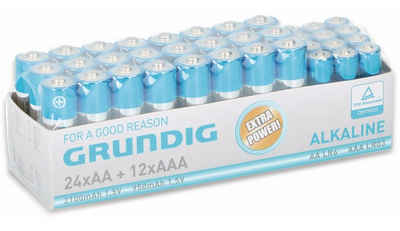 Grundig GRUNDIG Alkaline-Batterien-Set 24 Stück AA/12 Batterie