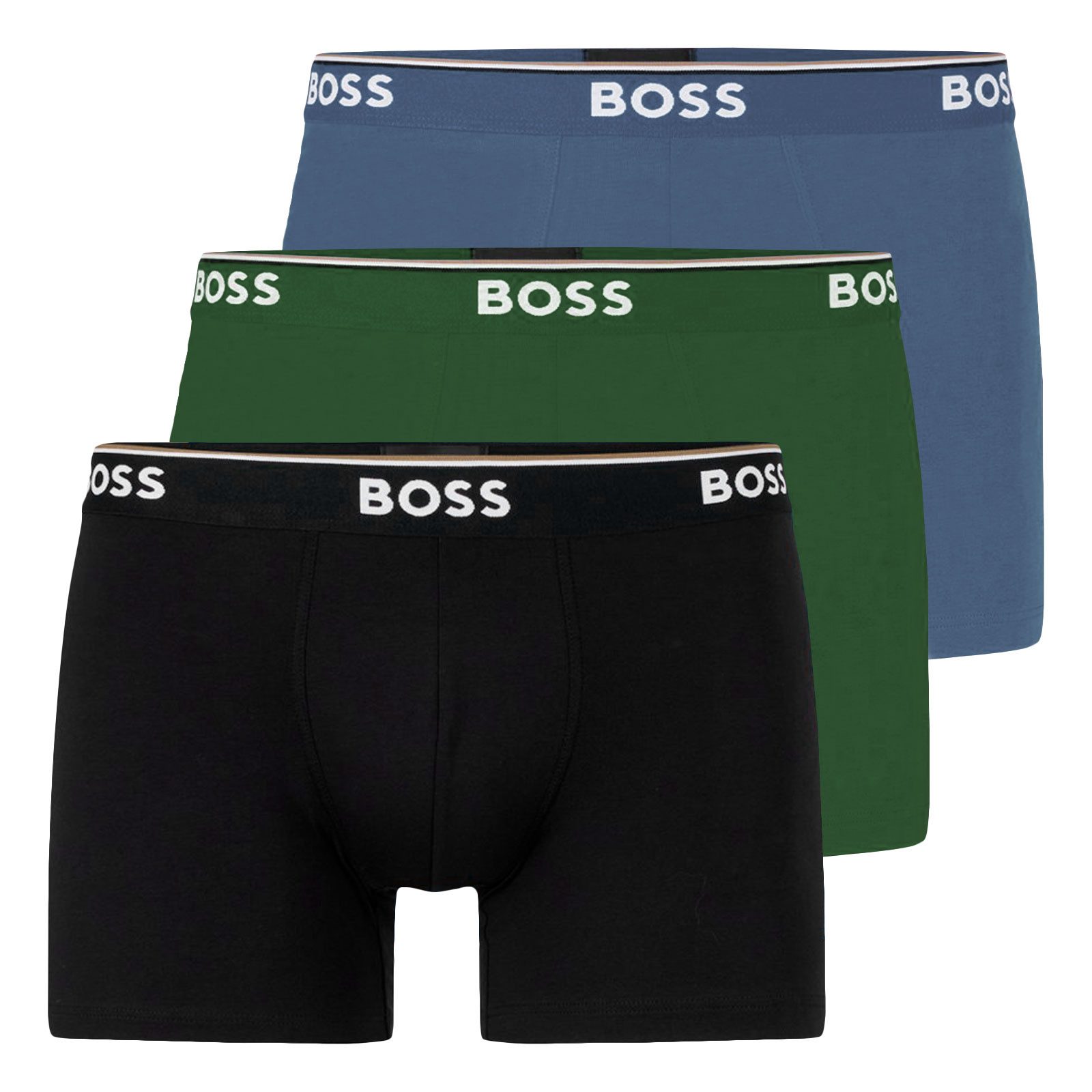 BOSS Boxer Cotton Stretch (3-St) mit umlaufend eingewebtem Markenschriftzug günstig online kaufen