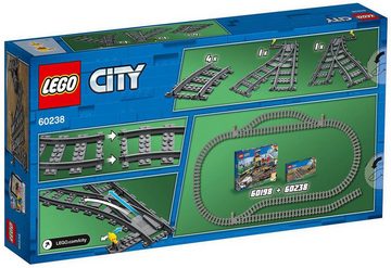 LEGO® Konstruktionsspielsteine Switch Tracks (60238), LEGO® City, (6 St), Made in Europe