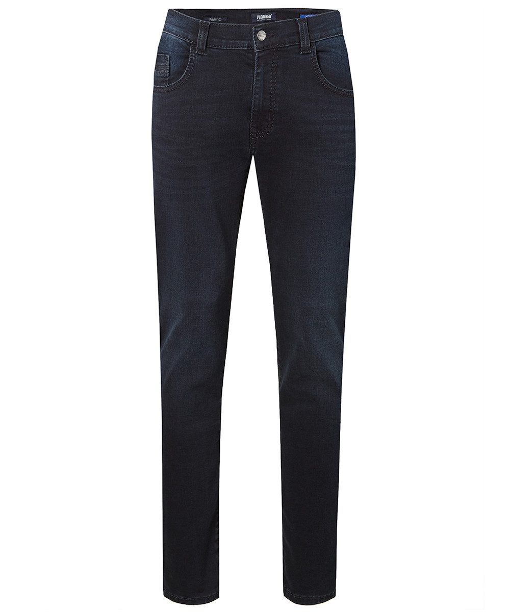 5-Pocket-Jeans PIONEER RANDO blue/black used whisker 16741 6596.6805 - MEGAFLEX