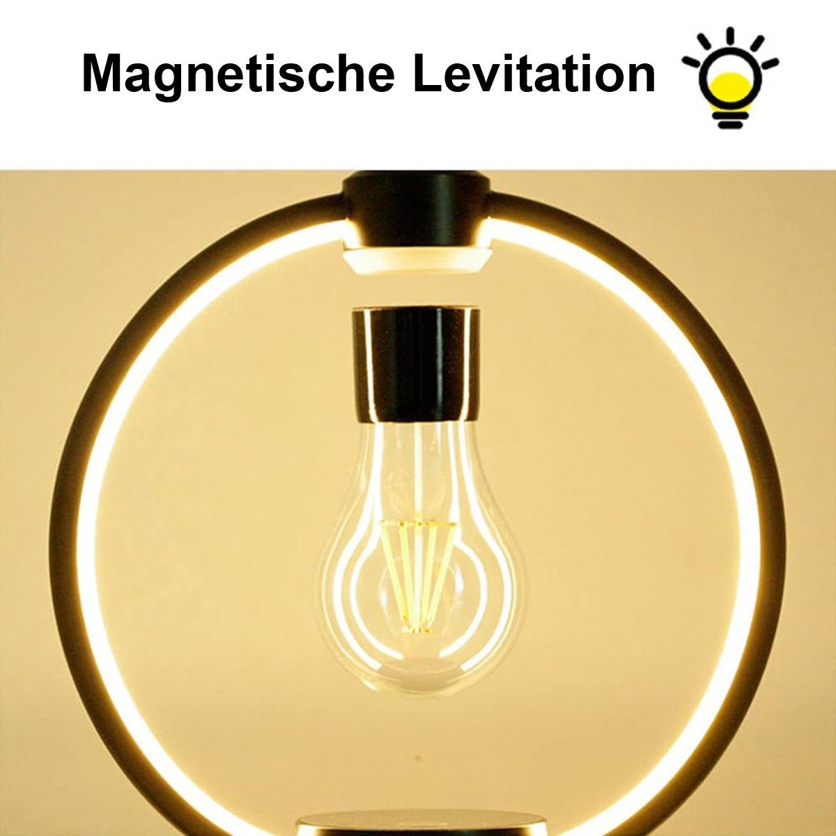 Schreibtischlampe Magnetische Raumdekoration, götäzer Nachtlicht Tischlampe, für Gelb schwebende Heimdekoration