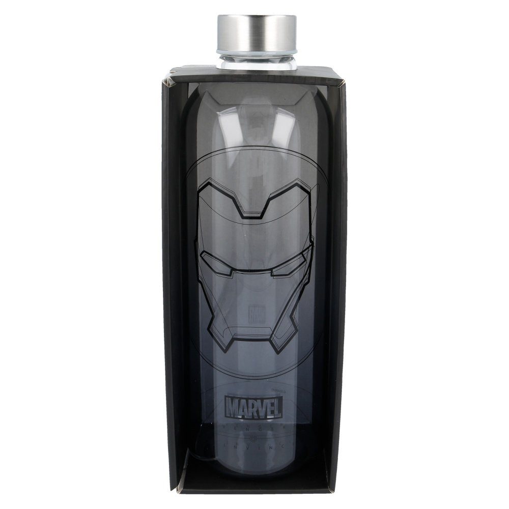 - - Glasflasche Stor Man Iron Trinkflasche Marvel