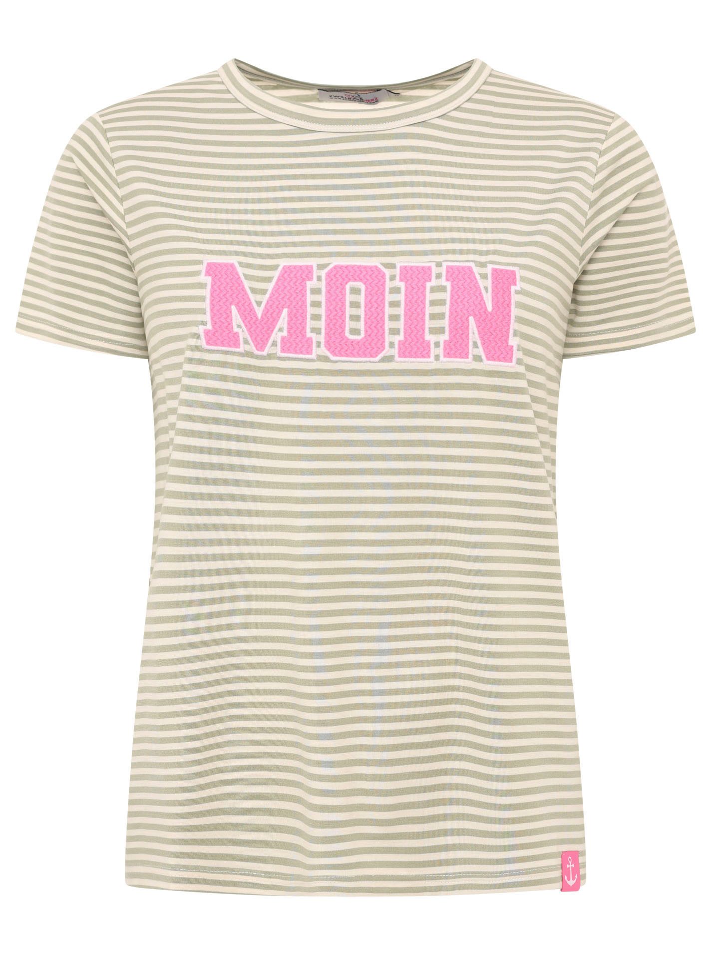 Zwillingsherz T-Shirt Streifen "Anker Moin"