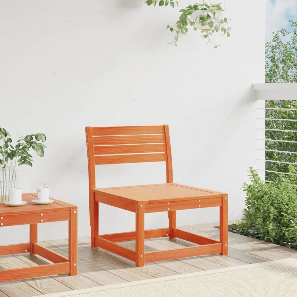 vidaXL Loungesofa Gartensofa Wachsbraun Massivholz Kiefer günstig online kaufen