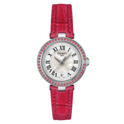 Tissot Schweizer Uhr Damenuhr Bellissima Pink