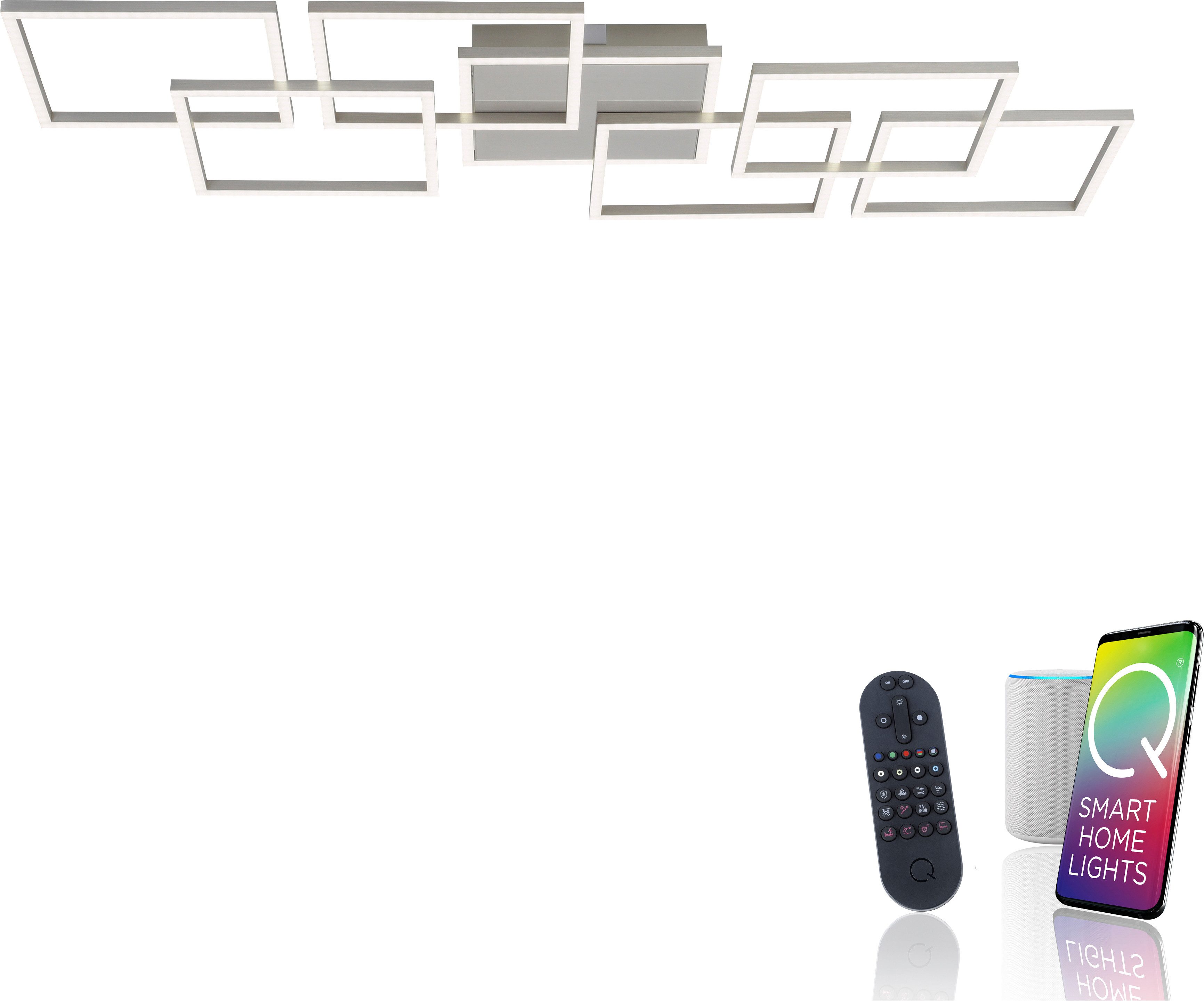 Neuhaus Q SMART HOME LIGHTS LED Deckenleuchte Q-INIGO, Smart Home, LED fest integriert, warmweiß - kaltweiß