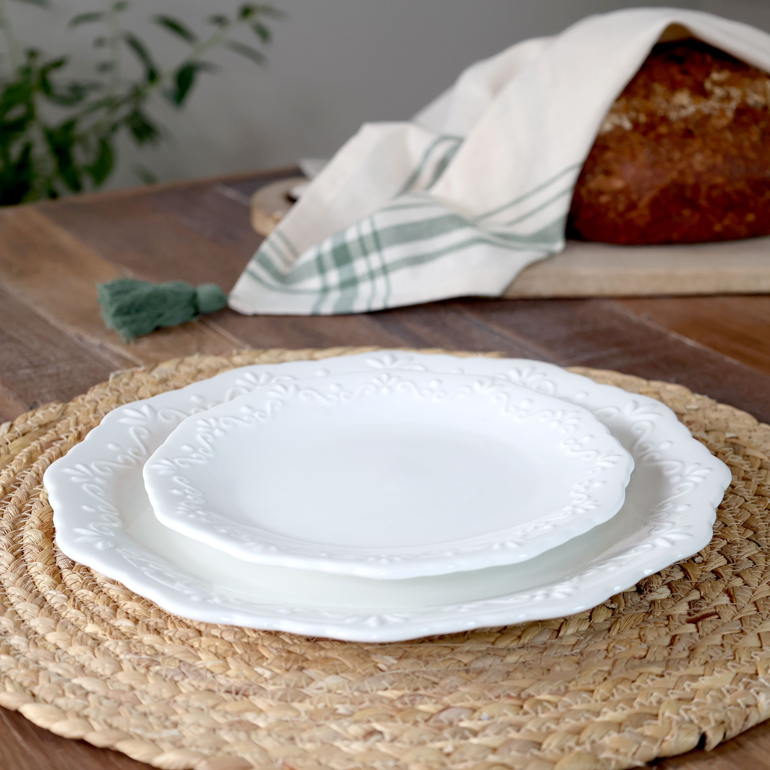 Chic Antique Kuchenteller Chic Antique Teller Kuchenteller Dessertteller Provence Porzellan