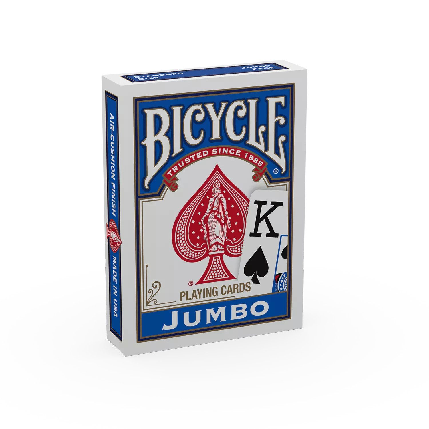Spiel Bicycle® Kartendeck - Rider Back Jumbo Index (blau)