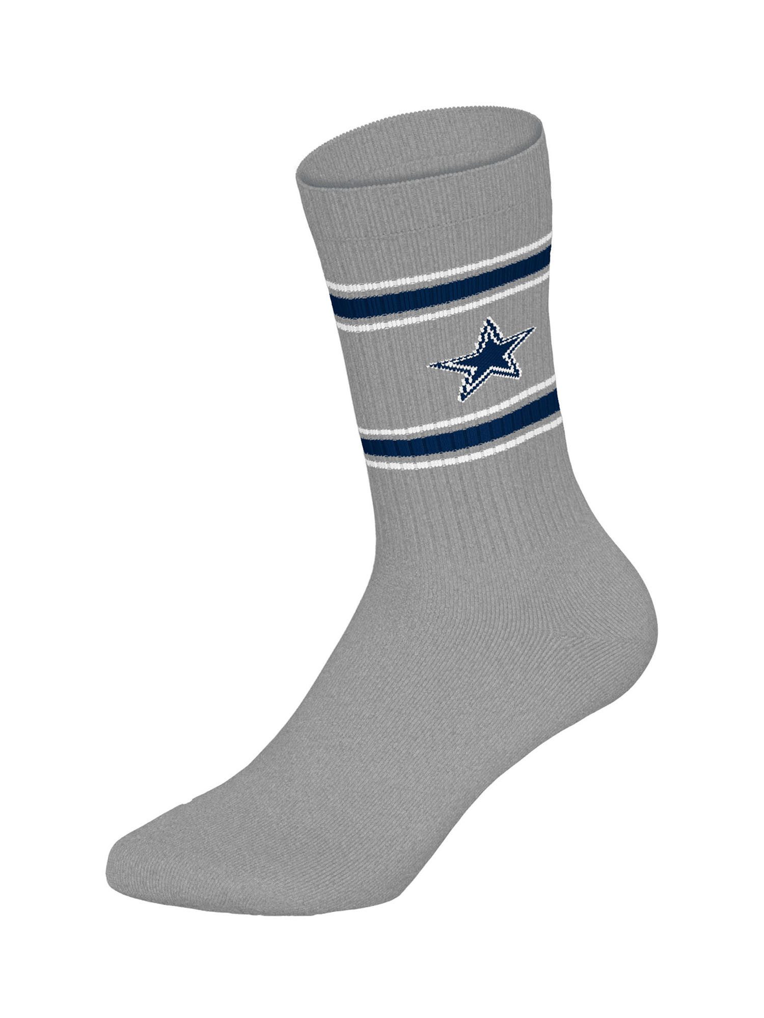 NFL Freizeitsocken Dallas Cowboys Crew (6-Paar) Casual Socken, Alltagssocken, Bequeme Socken