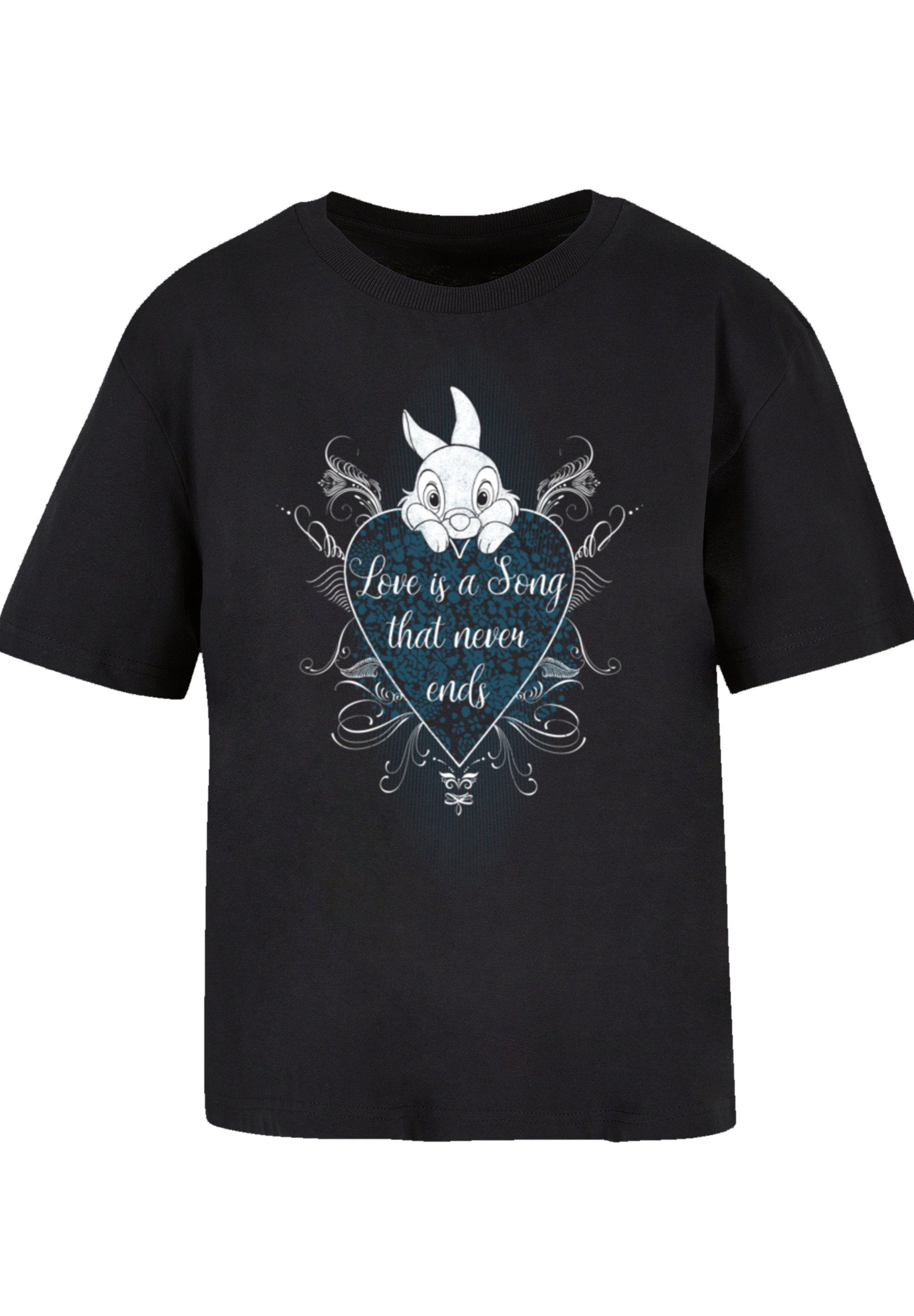 F4NT4STIC Disney kombinierbar Klopfer a und Qualität, Premium T-Shirt Song vielseitig Komfortabel Is Love Bambi