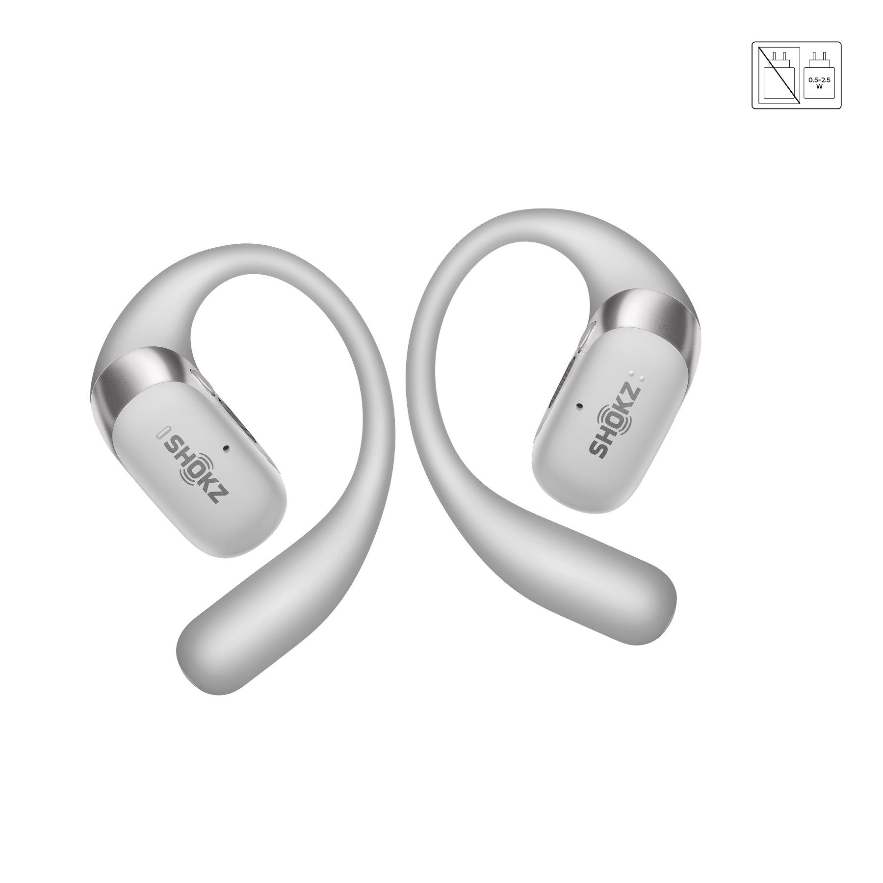 Shokz OpenFit 2+ Bluetooth-Kopfhörer (Active Noise Cancelling (ANC), Spritzwassergeschützt)