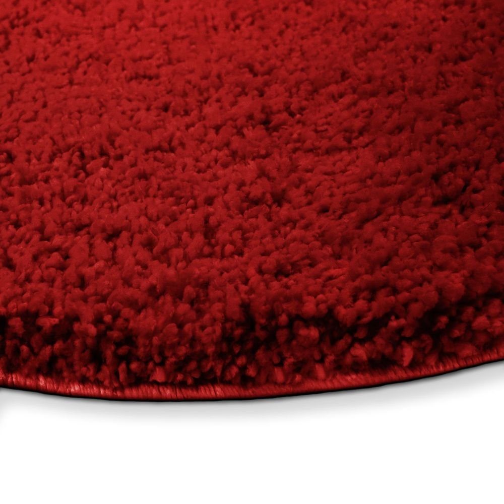 Karat Badematte Karat Hazy Rund, Viele Farben & Größen, Polyester, rutschfeste Latexbeschichtung, waschmaschinenfest, Polyester, extra weicher Flor