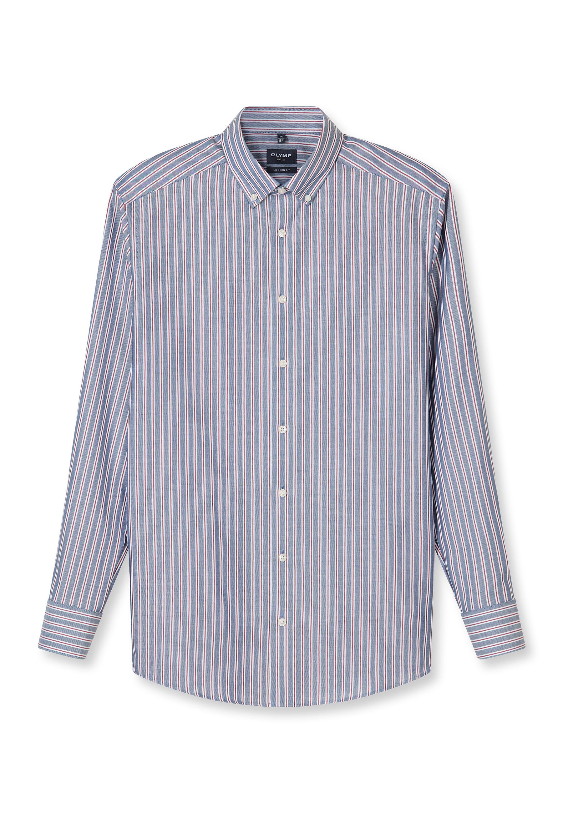 OLYMP Businesshemd OLYMP Luxor, modern fit, Button-down mit extra langem Arm