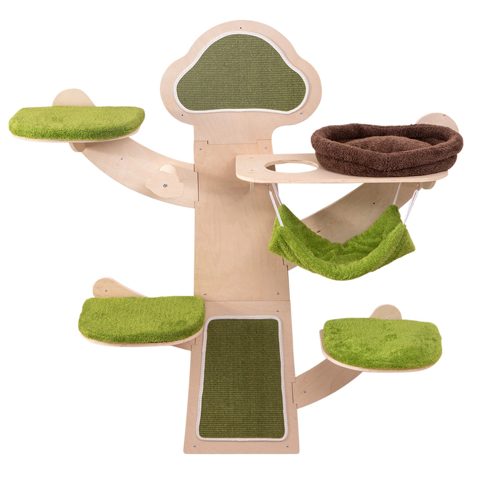 KOMFOTTEU Kratzbaum, 1,8 m Kratzbaum Wand, 5-stufiges Kletterregal günstig online kaufen