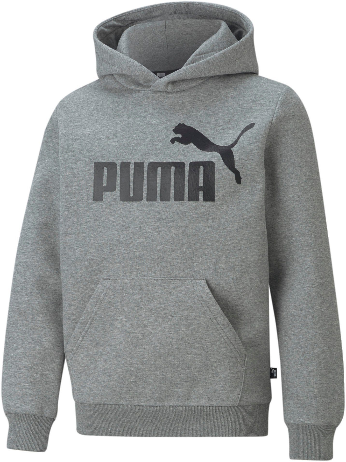 PUMA B LOGO ESS BIG Kapuzensweatshirt Medium HOODIE FL Gray Heather