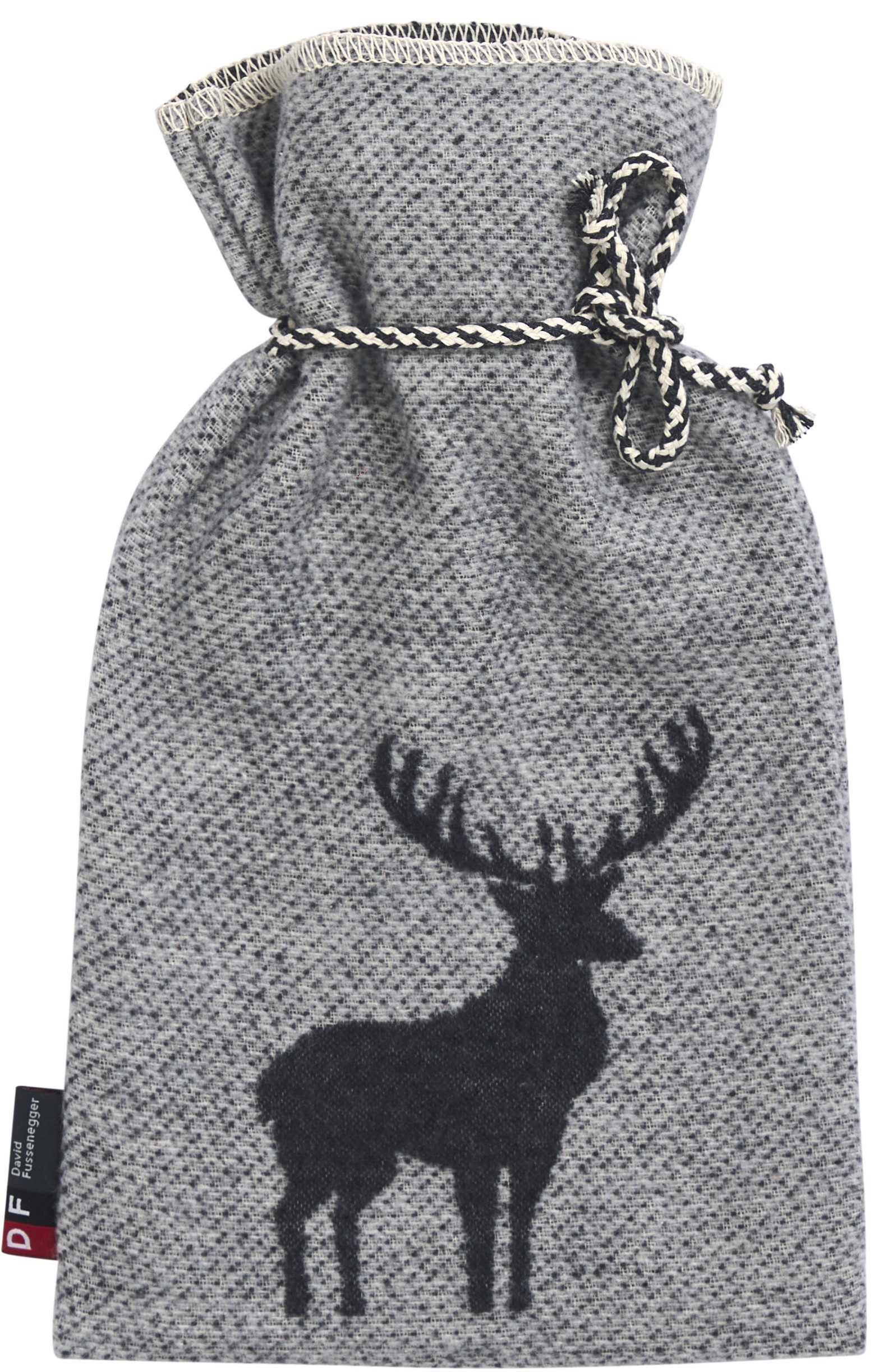 DAVID FUSSENEGGER Wärmflasche Silvretta 'Hirsch Struktur' 2L 21 x 38 cm