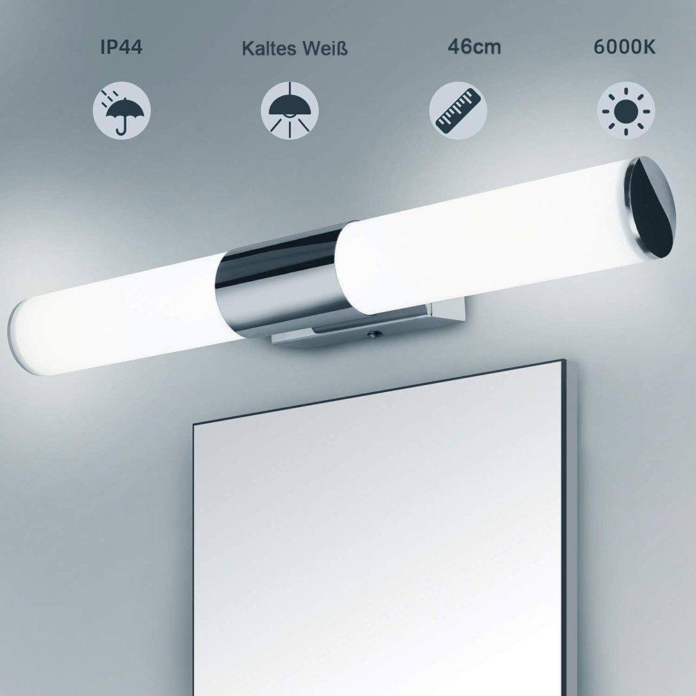 Bogenlampe Badezimmer Innen LED GelldG Lampe LED-Spiegelleuchte