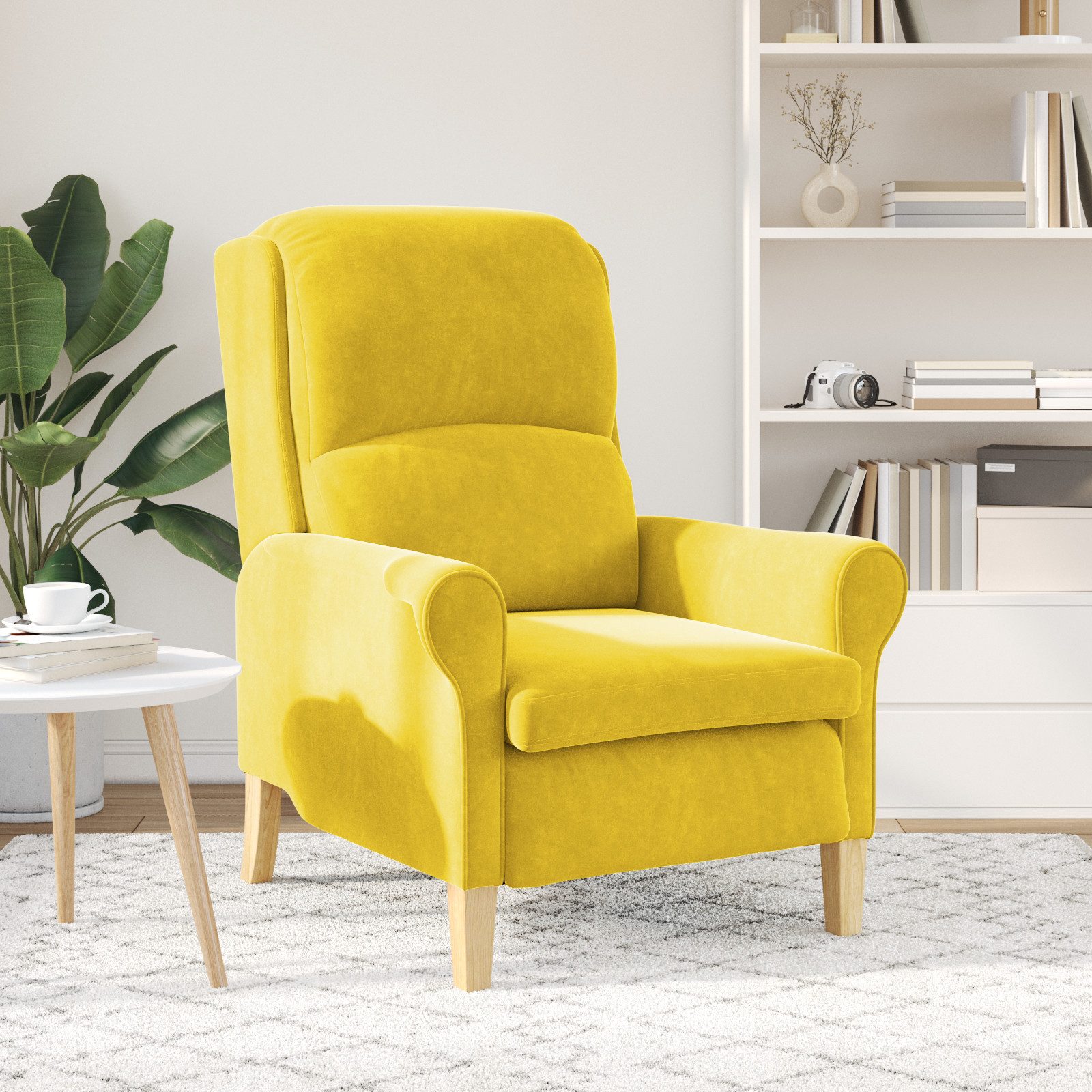 vidaXL Sessel Gelber Sessel Gelb Textil, günstig online kaufen