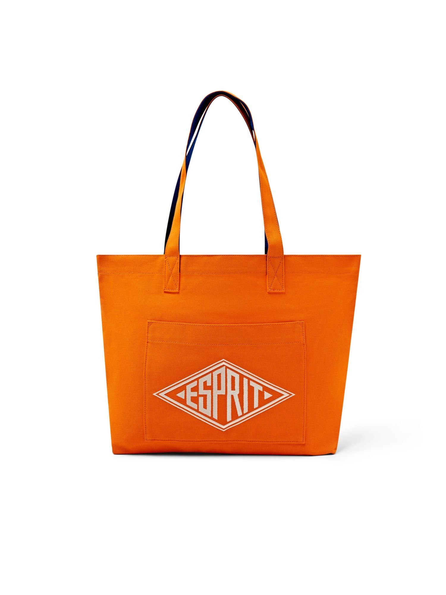 Esprit Schultertasche Tote Bag aus Canvas mit Logo