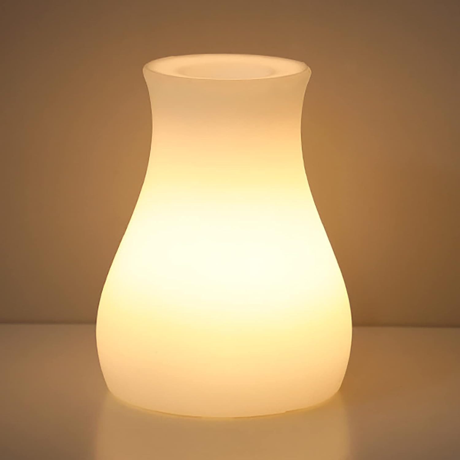 POPOLIC Nachttischlampe LED-Nachttischlampe für Babyzimmer, Kinderzimmer und Außenbereich, dimmbare, augenschonende Schreibtischlampe mit 7 Farbwechseln