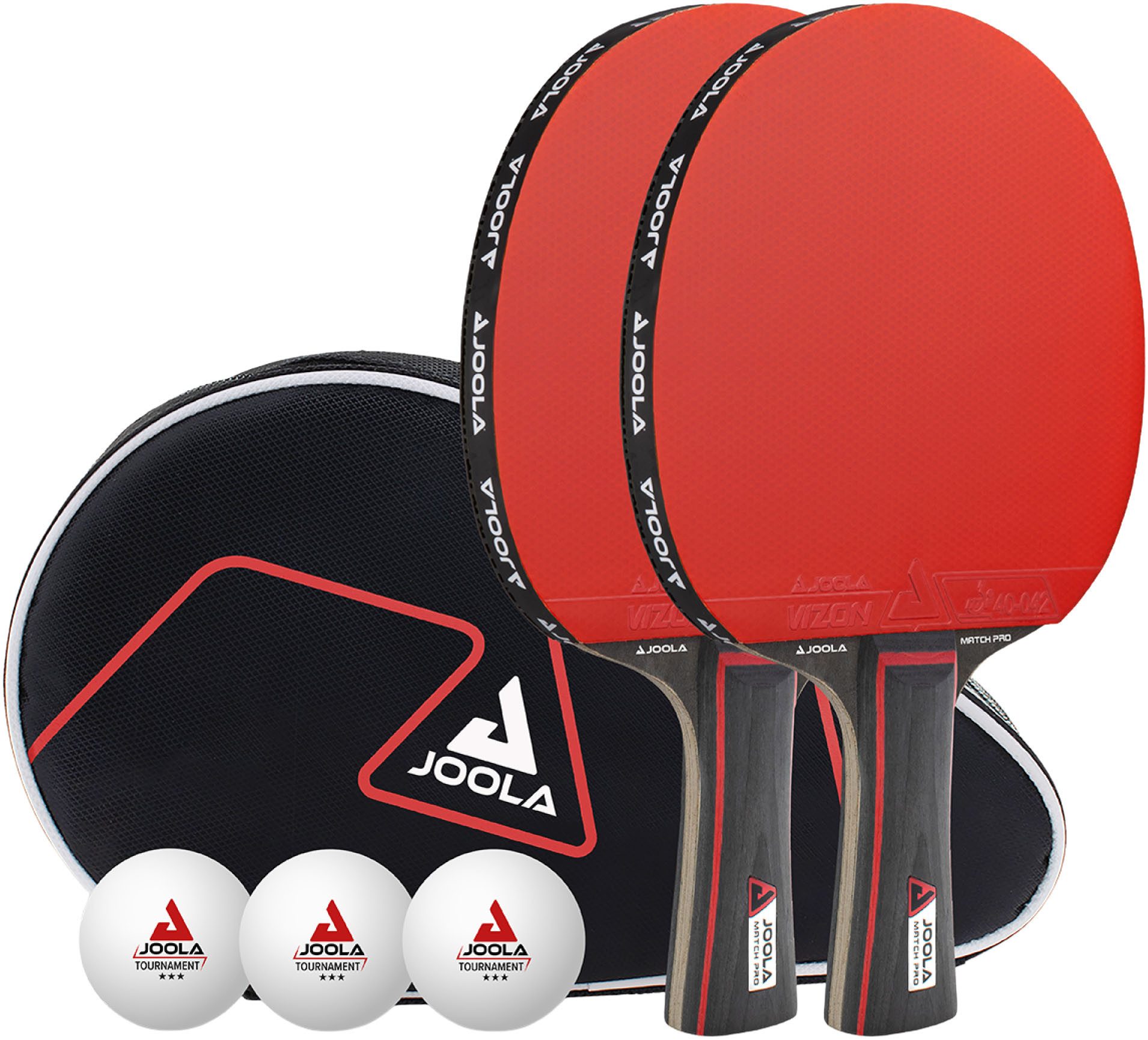 Joola Tischtennisschläger Tischtennis-Set Duo Pro (Set, 6-tlg., mit Bällen, mit Tasche)