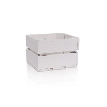 CHICCIE Holzkiste Regale Weiß 22x20x15cm - Kiste Aufbewahrungsbox (1 St)