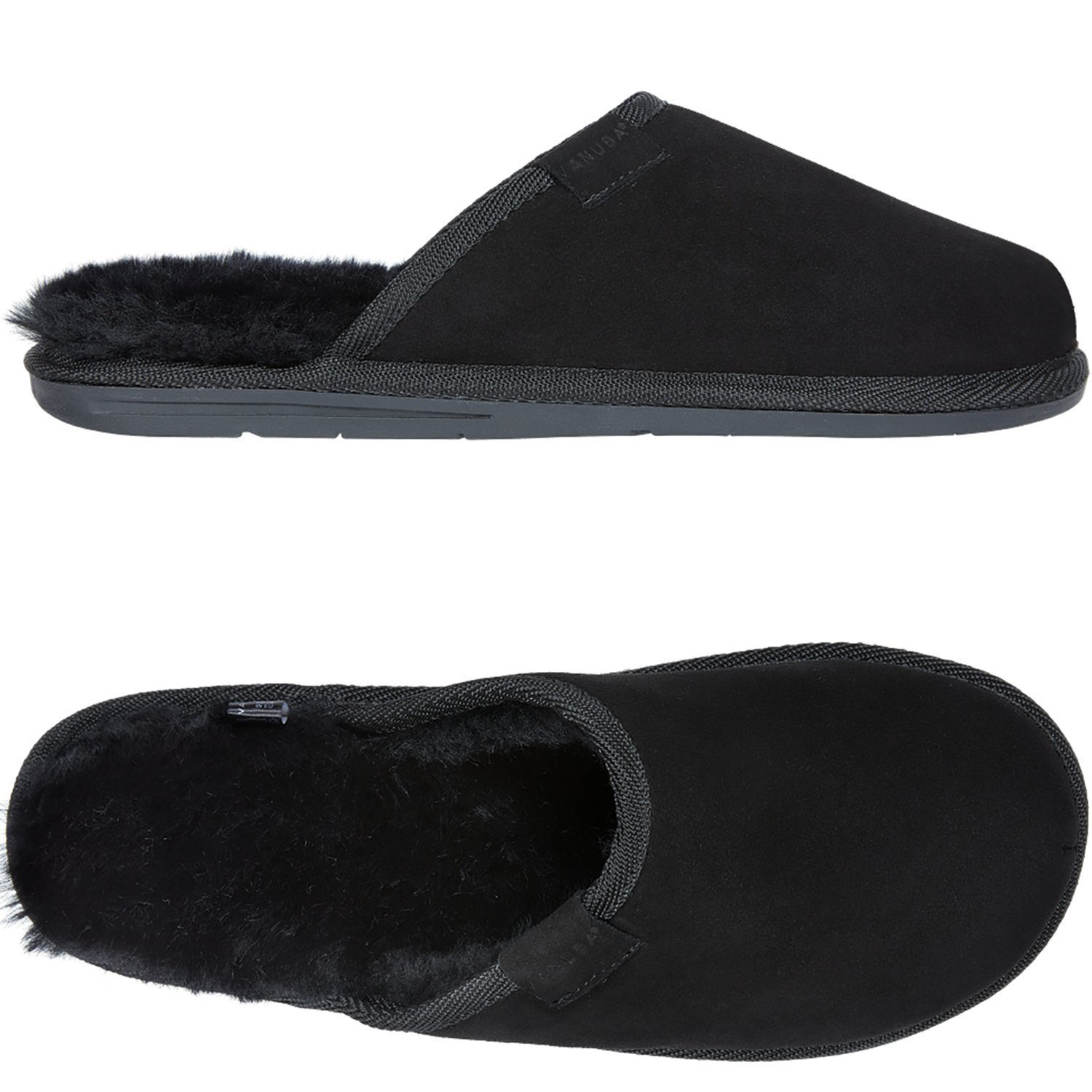 Vanuba SOAY Herren Hausschuh Echtleder Hüttenschuhe/Winter-Hausschuhe/Gefüttert