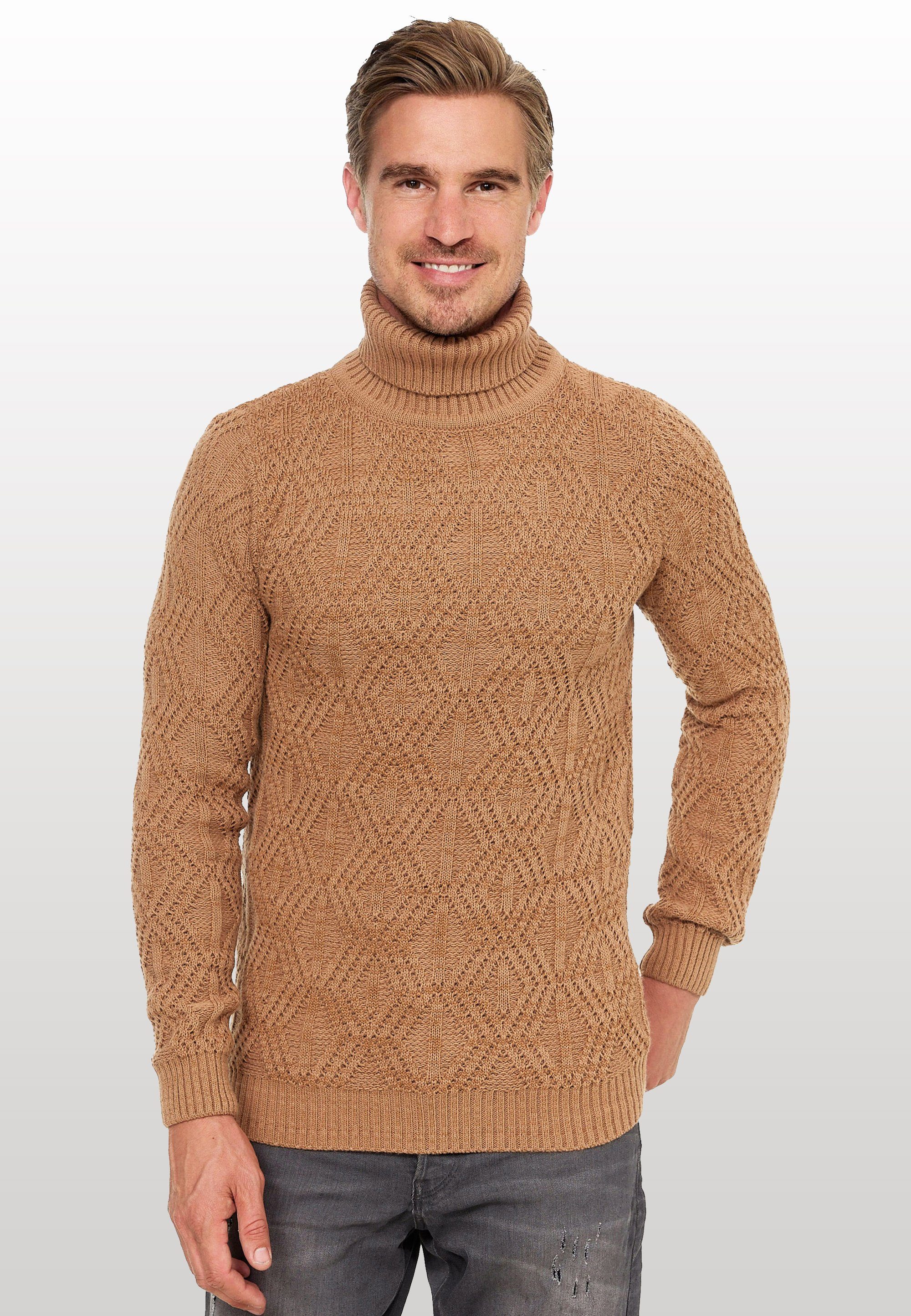 Rusty Neal Rollkragenpullover in modischem Design