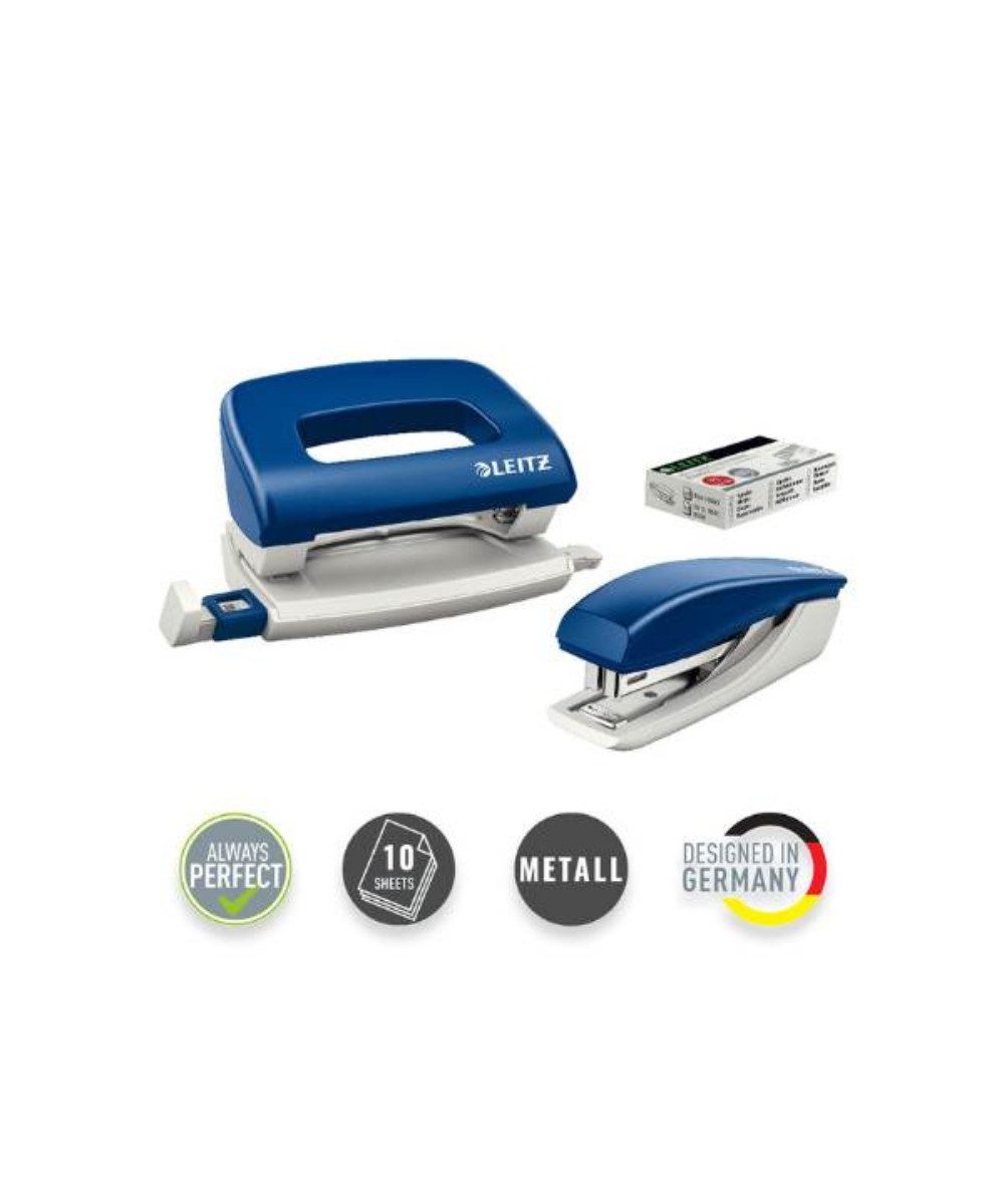 LEITZ Locher LEITZ Locher und Heftgeräte Set 3-teilig inkl. Heftklammern, Deutlich erkennbare Formatangaben