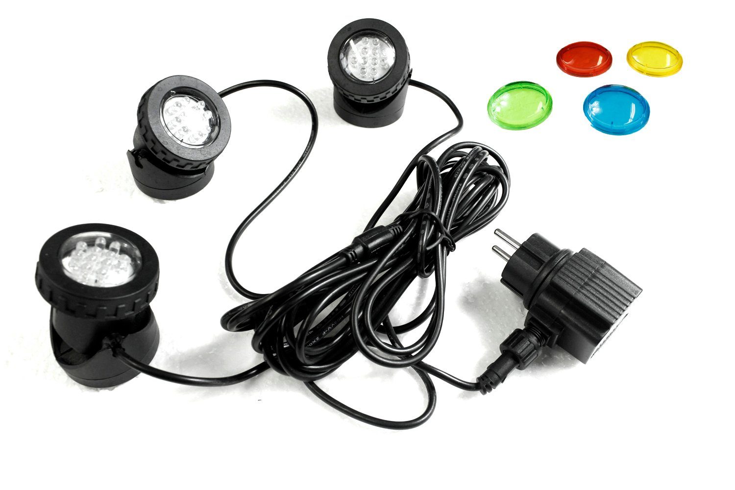 Arnusa LED Teichleuchte 3er Gartenspot Pflanzenstrahler Unterwasserbeleucht günstig online kaufen