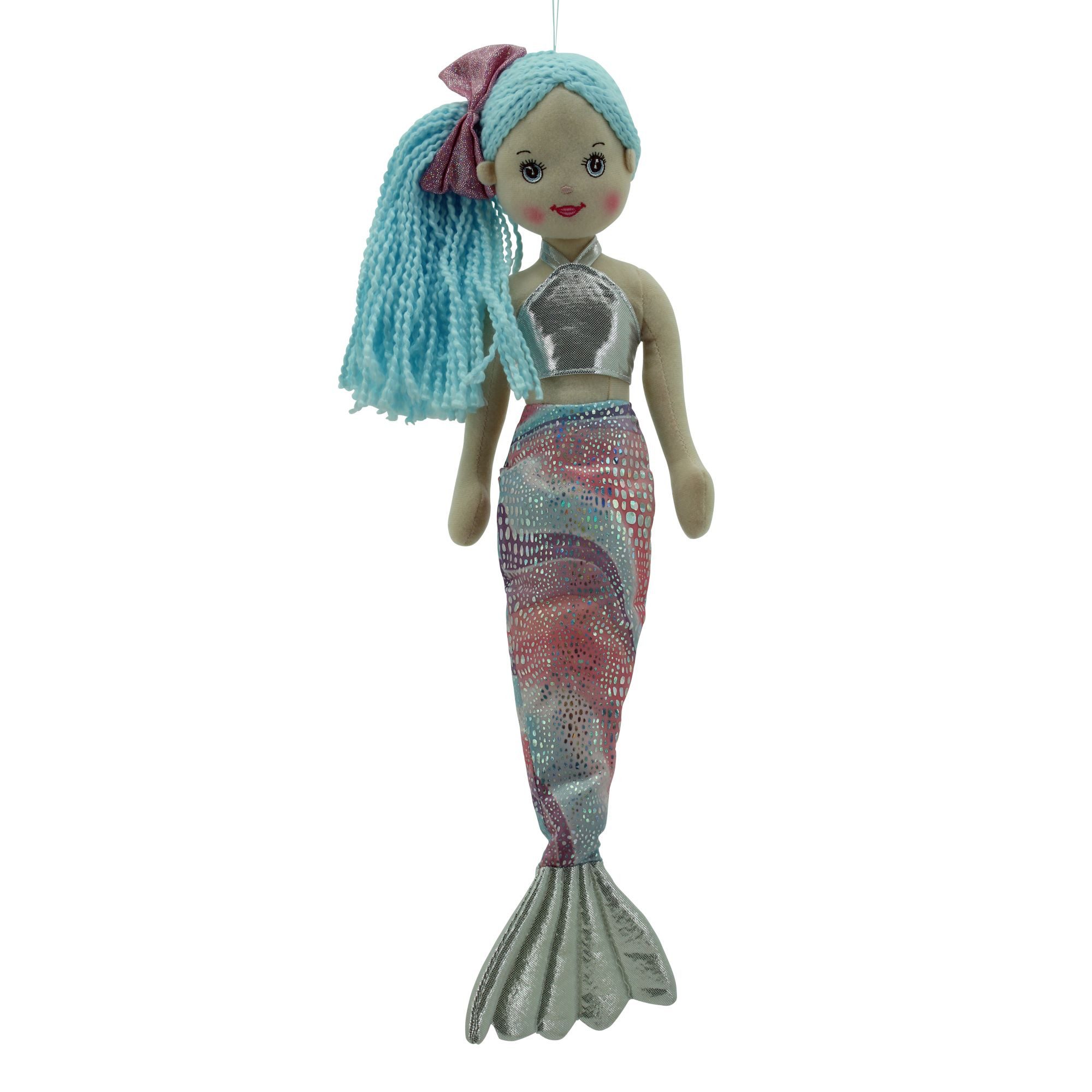 Meerjungfrauenpuppe Sweety Toys 13340 Stoffpuppe Meerjungfrau Prinzessin 45 cm türkis